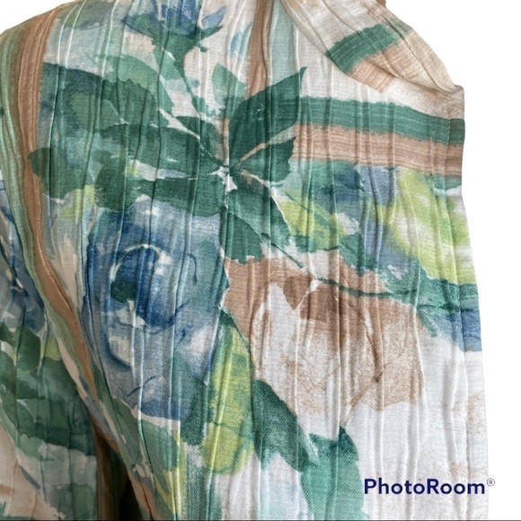 ALFRED DUNNER FLORAL BLAZER WITH POCKETS Size 16 - Picture 6 of 7